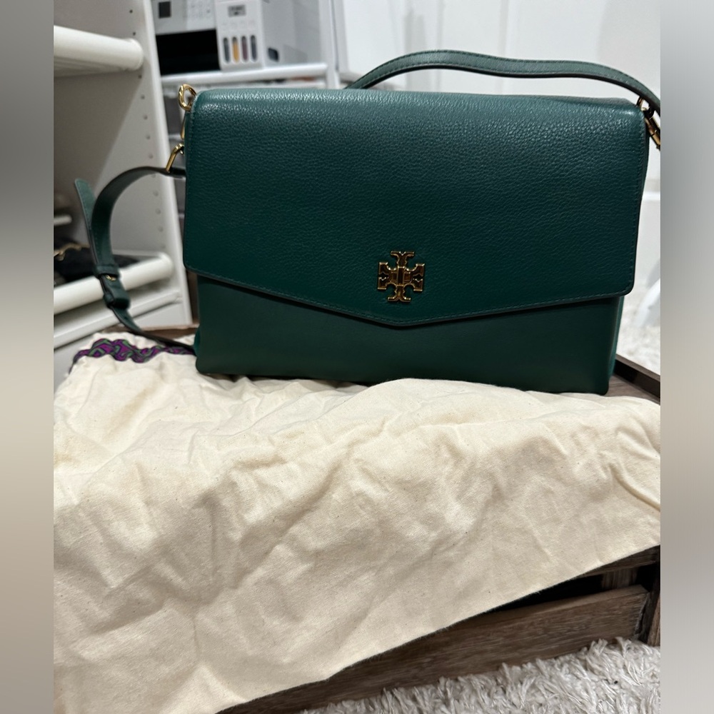 Emerald green Tory Burch, Crossbody bag.
